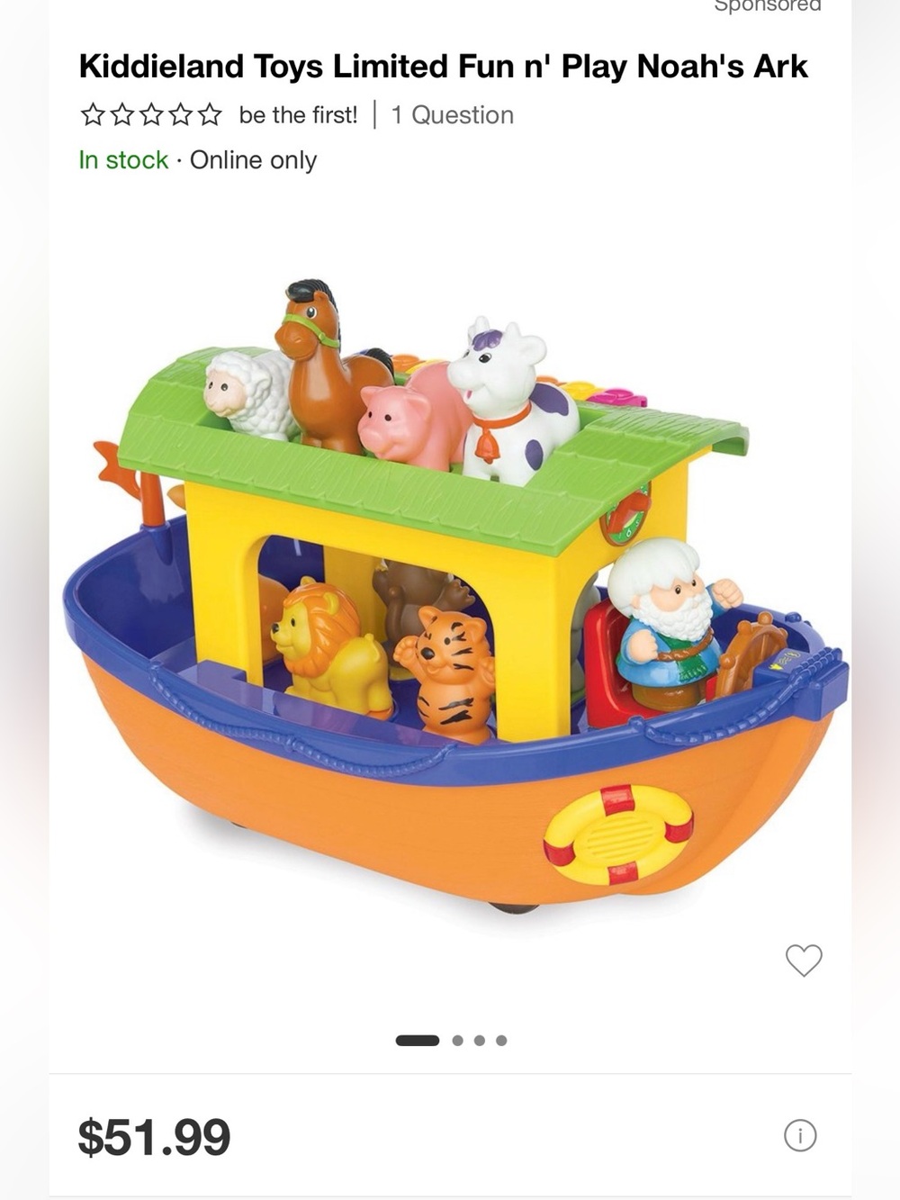 Kiddieland Toys Limited Fun n' Play Noah's Ark.